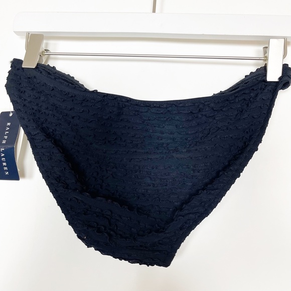 Ralph Lauren Womens Size S Small Bikini Bottom Swimsuit Black Black Label NWT - Picture 2 of 6